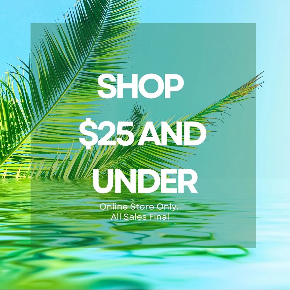 AFTER XMAS SALE 12/29-1/6 $25 and Under